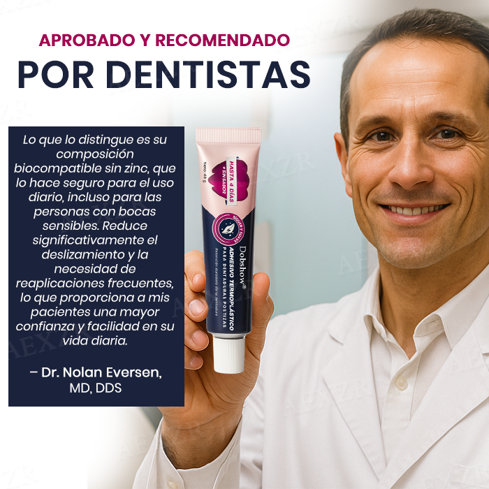Dobshow® Adhesivo Termoplástico para Dentaduras Postizas
