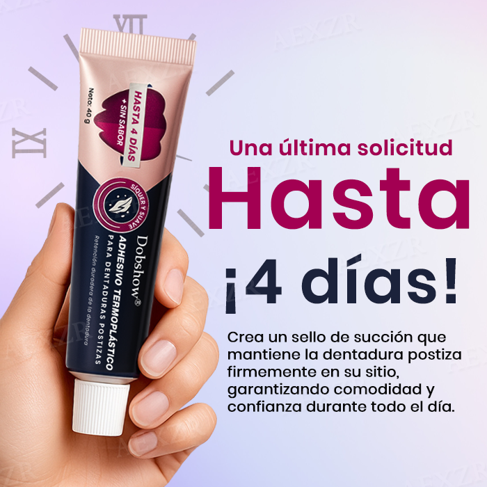 Dobshow® Adhesivo Termoplástico para Dentaduras Postizas