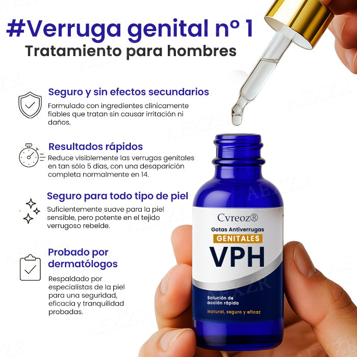 Cvreoz® Gotas Antiverrugas Genitales VPH
