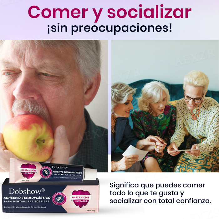 Dobshow® Adhesivo Termoplástico para Dentaduras Postizas