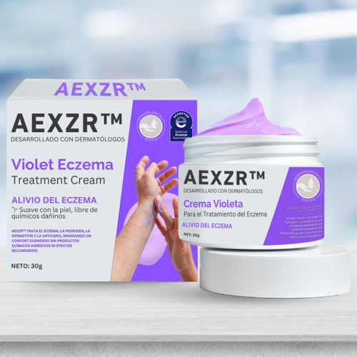 AEXZR™ Crema Violeta para el Tratamiento del Eczema