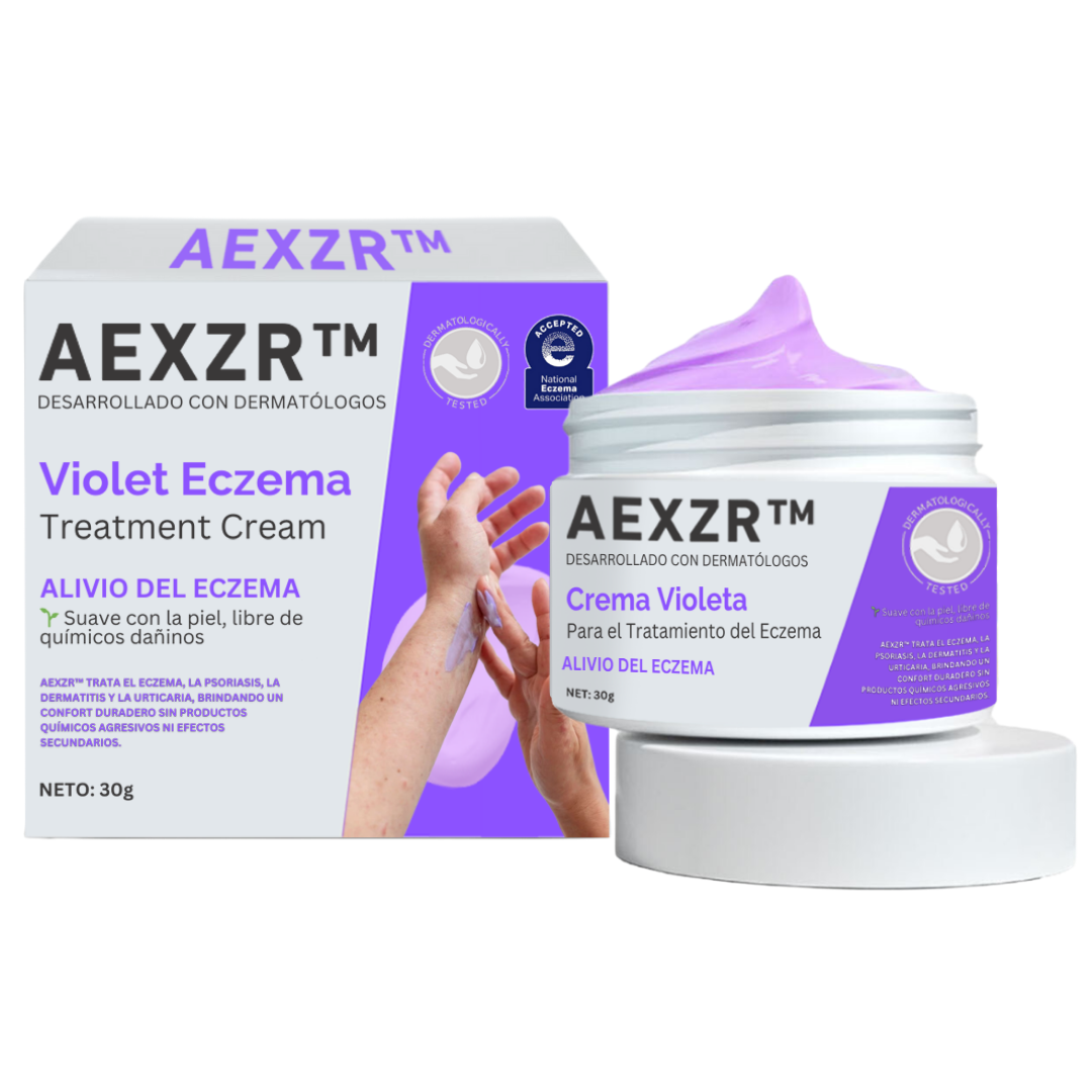 AEXZR™ Crema Violeta para el Tratamiento del Eczema