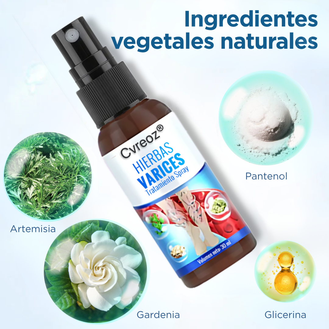 Cvreoz® Hierbas Varices Tratamiento Spray