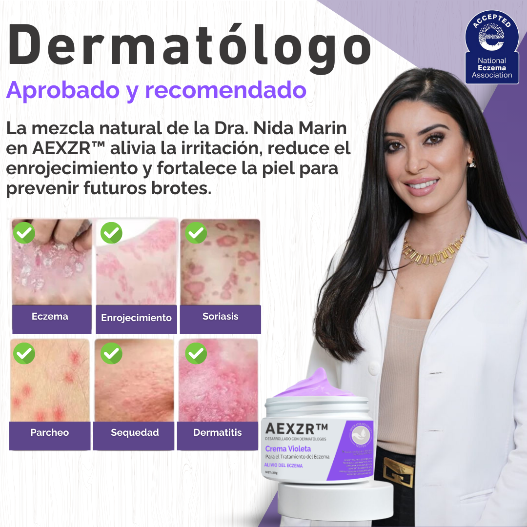 AEXZR™ Crema Violeta para el Tratamiento del Eczema