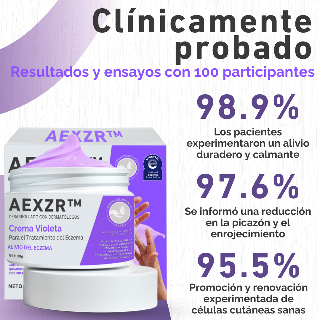 AEXZR™ Crema Violeta para el Tratamiento del Eczema