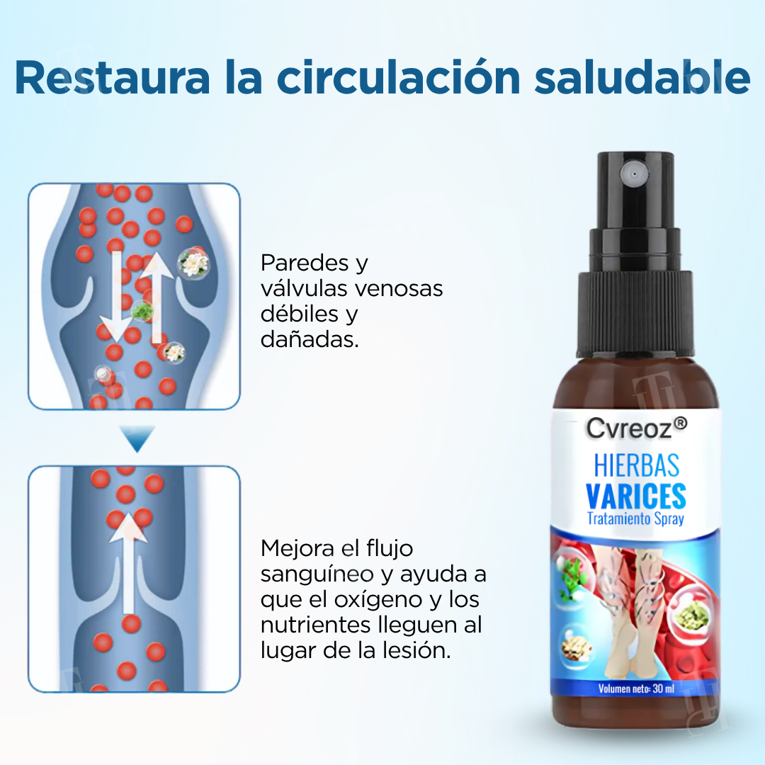 Cvreoz® Hierbas Varices Tratamiento Spray
