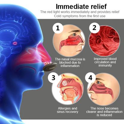 Nurbini™ RespiRelief Red Light Nasal Therapy Device