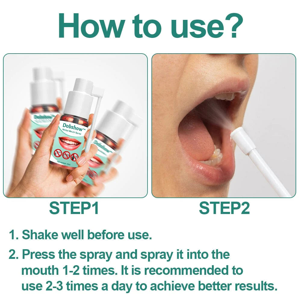 Dobshow™ Ultra Healing Herbal Mouth  Spray 2024 🌿 - Enhanced Formula 💪