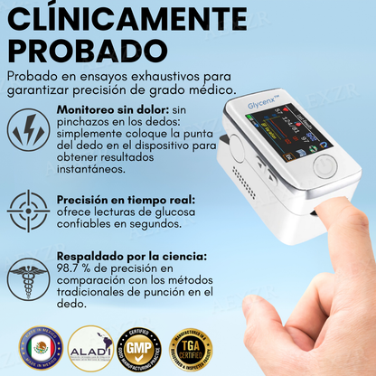 Glycenx™ 🎉OFERTA DE AÑO NUEVO🎉- 𝕒𝕙𝕠𝕣𝕣𝕒 𝕙𝕒𝕤𝕥𝕒 𝕦𝕟 -𝟟𝟘% Precisión Dispositivo Control de Glucosa