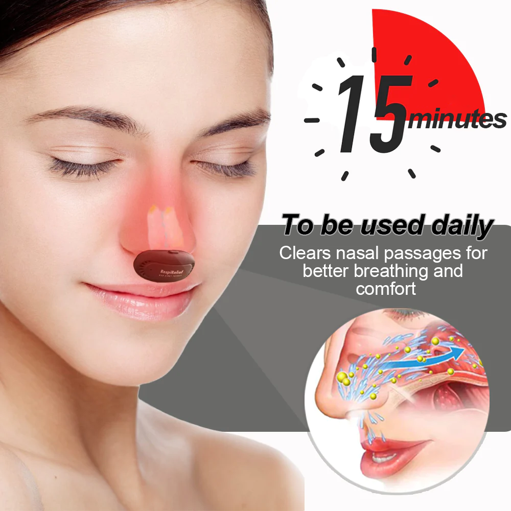 Nurbini™ RespiRelief Red Light Nasal Therapy Device