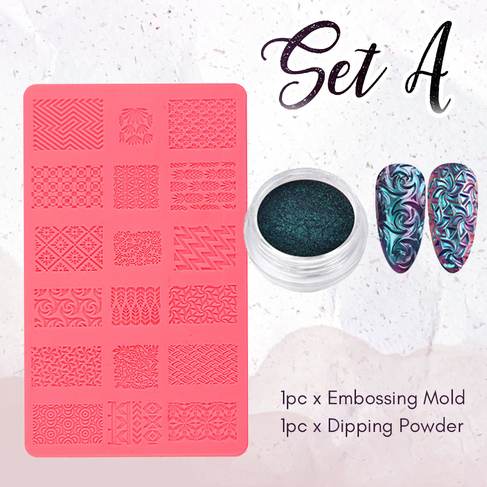 4D Sculpture Nail Art Mold Set