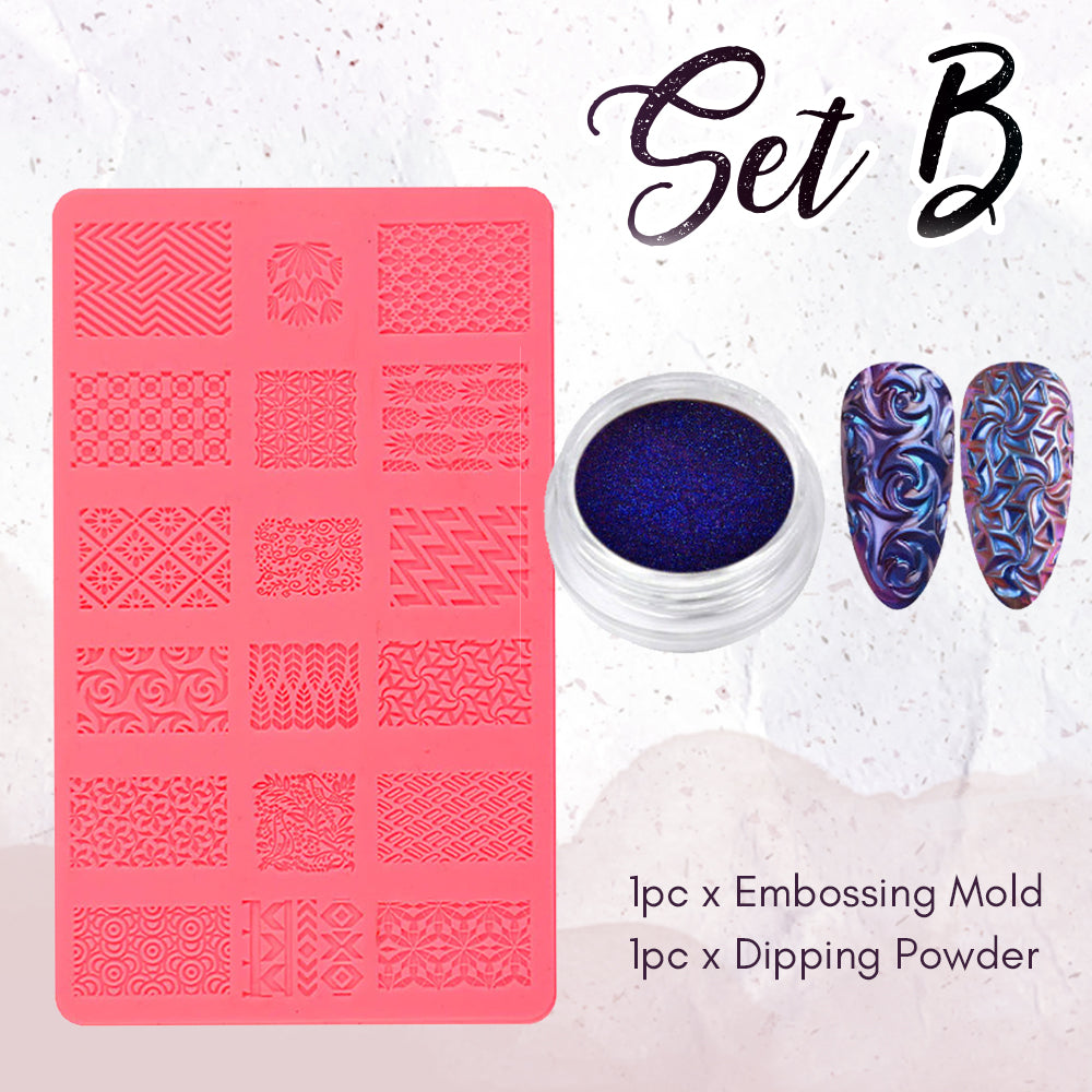 4D Sculpture Nail Art Mold Set