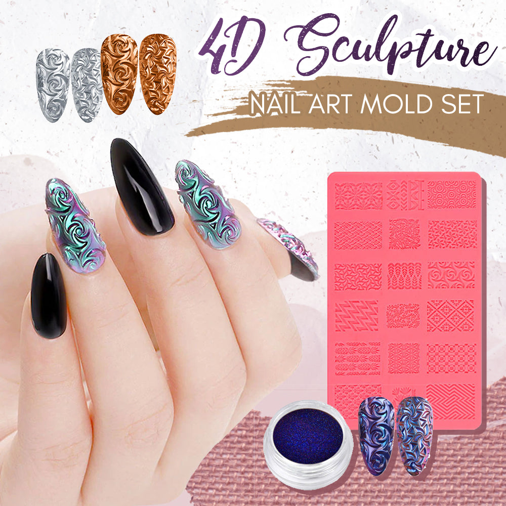 4D Sculpture Nail Art Mold Set