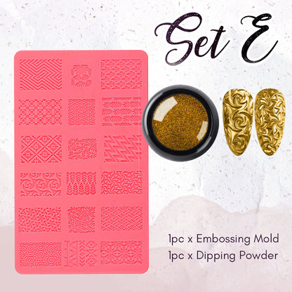 4D Sculpture Nail Art Mold Set