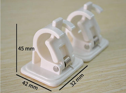 Adjustable Curtain Rod Bracket Holders (2pcs)